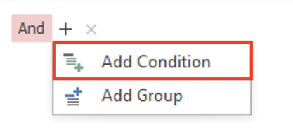 Add Condition